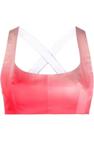 Serafini Haut crop en maille à effet dégradé