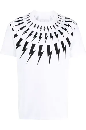 Neil Barrett T-shirt en coton à imprimé Thunderbolt