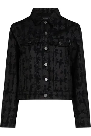 Karl Lagerfeld Veste en soie à imprimé géométrique