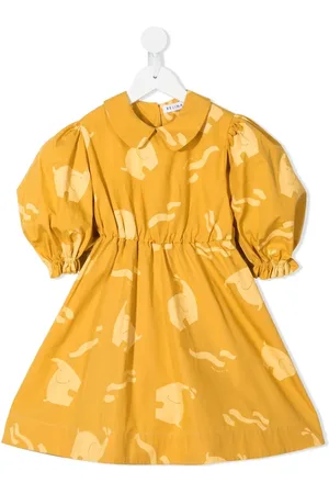 REJINA PYO Robe Nora en coton biologique à imprimé éléphant