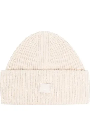 Acne Studios Bonnet nervuré à logo