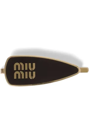 Miu Miu Barrette en émail à logo gravé