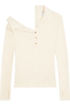 Courrèges Polo à boutons décoratifs