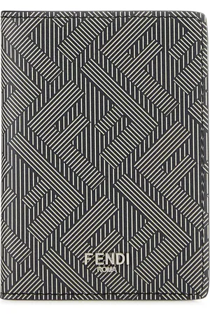 Fendi Porte-cartes en cuir à imprimé