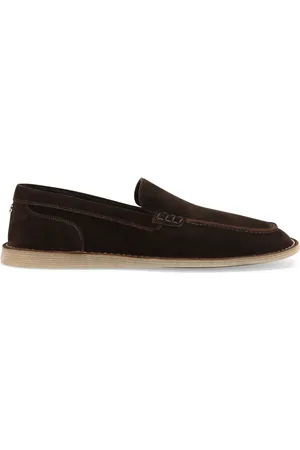 Dolce & Gabbana Mocassins en daim à plaque DG