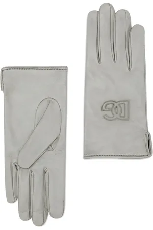 Dolce & Gabbana Gants en cuir à logo embossé