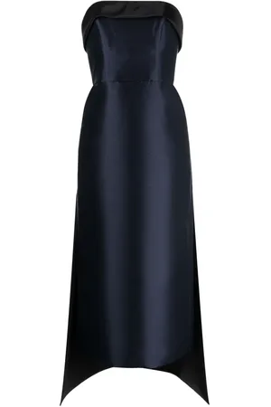 Amsale Robe-bustier à coupe mi-longue