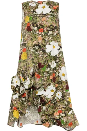 JNBY Robe mi-longue en coton à fleurs