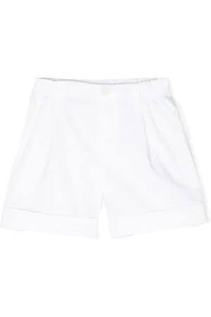 Il gufo Short en coton à logo brodé