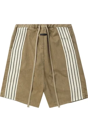 FEAR OF GOD Short en jean à détails rayés