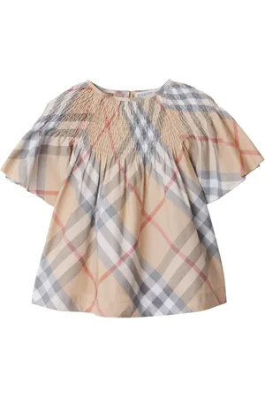 Burberry Haut en coton à carreaux