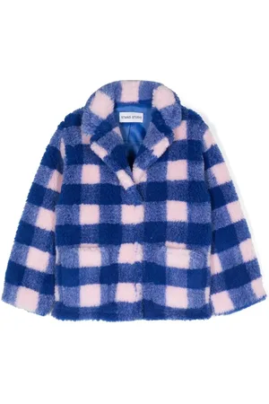 Stand Studio Manteau boutonné à carreaux