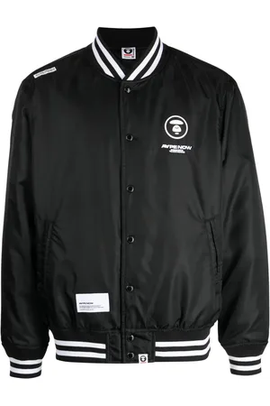 A Bathing Ape Veste bomber à logo imprimé