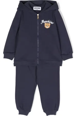 Moschino Hoodie zippé à logo imprimé