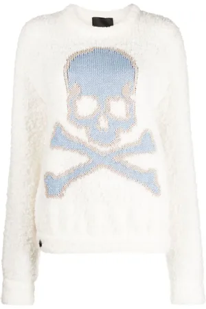 Philipp Plein Pull Skull Bones en maille