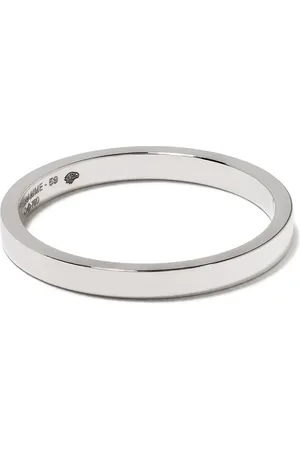 Le Gramme Anneau en or blanc 18ct à détails gravés