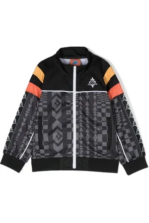 MARCELO BURLON Veste zippée à imprimé géométrique
