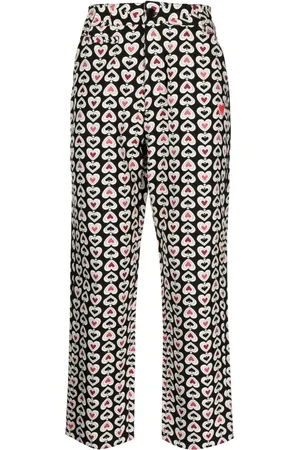 CLOT Pantalon droit à imprimé graphique