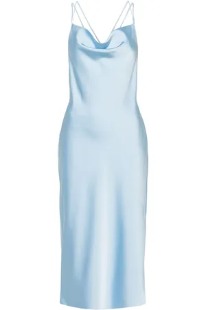 ROTATE Robe-nuisette en satin à coupe mi-longue