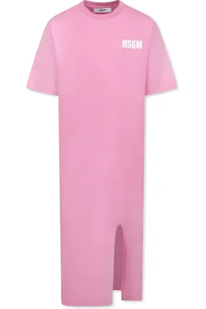 Msgm Robe à logo imprimé