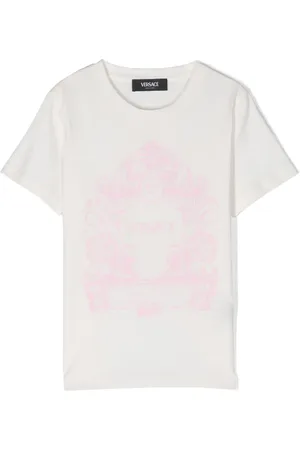 VERSACE T-shirt en coton à logo imprimé