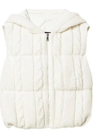 Twin-Set Gilet matelassé en maille torsadée