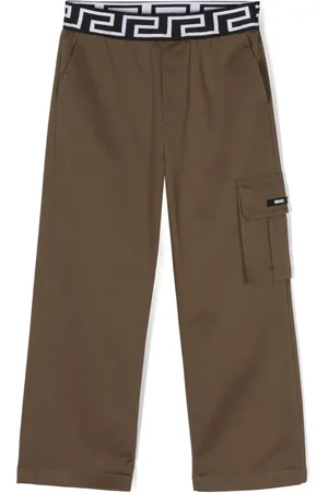 VERSACE Pantalon cargo Greca à taille logo