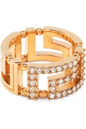 VERSACE Bague Greca sertie de cristaux