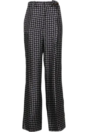 Prada Pantalon en serge à taille haute