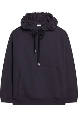 DRIES VAN NOTEN Hoodie en coton à lien de resserrage