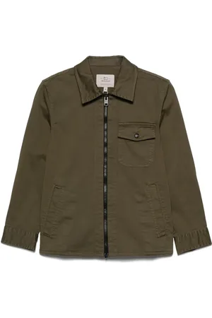 Woolrich Veste en coton mélangé à coutures ton sur ton