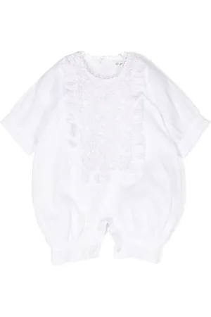 JESURUM BABY Short en lin à broderie anglaise