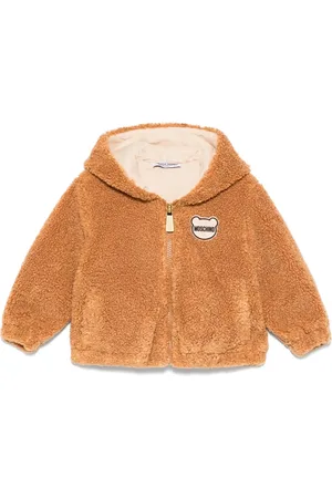 Moschino Veste en peau lainée artificielle