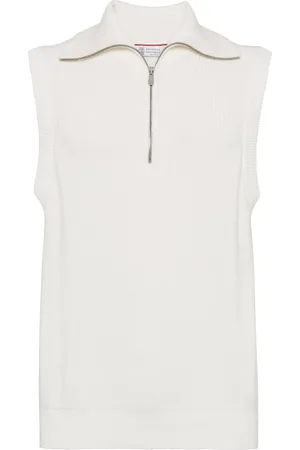 Brunello Cucinelli Gilet à fermeture zippée
