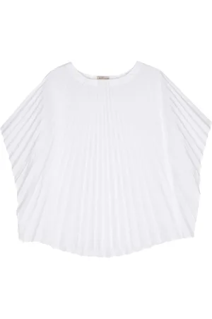 BLANCA Blouse plissée à manches mi-longues
