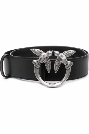 Pinko Ceinture Love Birds en cuir
