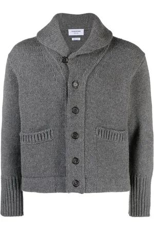 Thom Browne Cardigan en maille à col châle