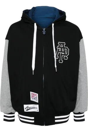 A Bathing Ape Veste bomber à logo appliqué