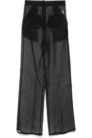 Oseree Pantalon ample à ornements en cristal
