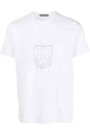 corneliani T-shirt à logo imprimé