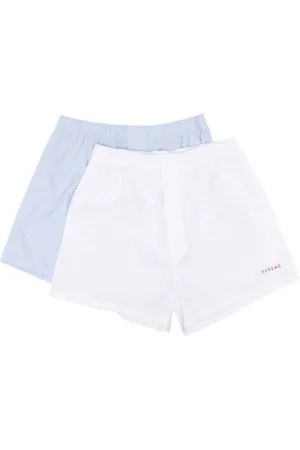 Fursac Lot de deux boxers en coton à logo brodé