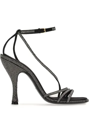 Salvatore Ferragamo Sandales à ornements en cristal 105 mm