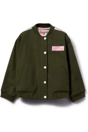 PUCCI Junior Veste bomber à logo appliqué