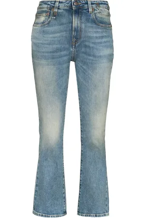 R13 Jean évasé à taille mi-haute