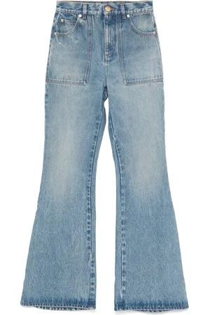 Balmain Jean évasé à taille haute