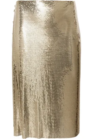 Paco rabanne Jupe mi-longue Pression Chainmail