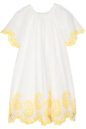 ZIMMERMANN Robe en coton Junie à fleurs brodées