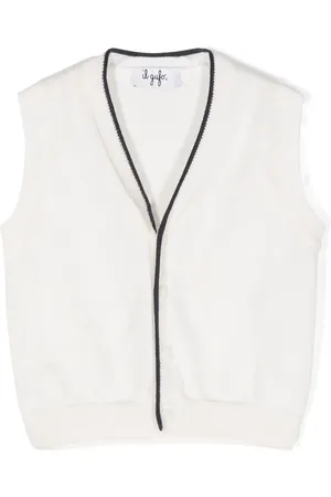 Il gufo Gilet en maille fine