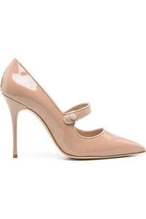 Manolo Blahnik Escarpins Campari 105 mm en cuir verni