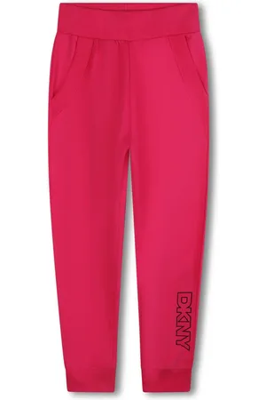 DKNY Pantalon de jogging en coton à logo brodé